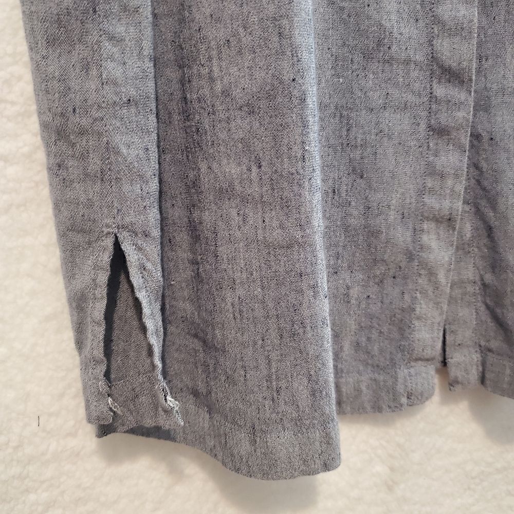 Pendleton Linen Blend Button Down Dress Size 14 - Picture 9 of 16